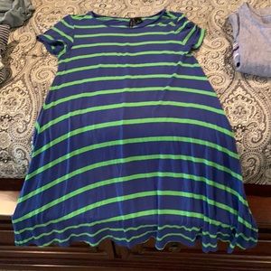 Striped tshirt dress